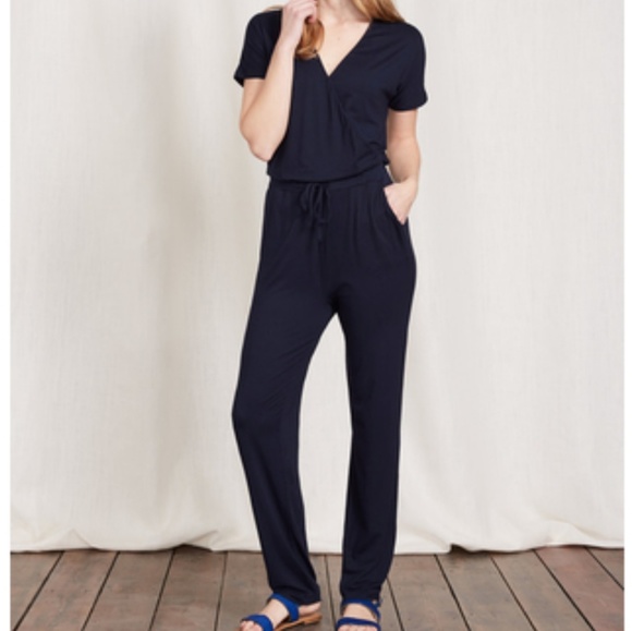 Boden Pants - Boden Navy Blue Jumpsuit Size 14 Long